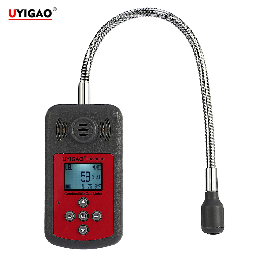 

LCD Digital Combustible Gas Detector Automotive Gas Leak Location Determine Tester Diagnostic-tool with Sound Light Alarm