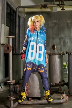 

2018 Spring New Women Jumpsuits Playsuits Hooded Harem Pants Trousers Loose Letter 88 Women Hipster Jumpsuit Hip Hop Style