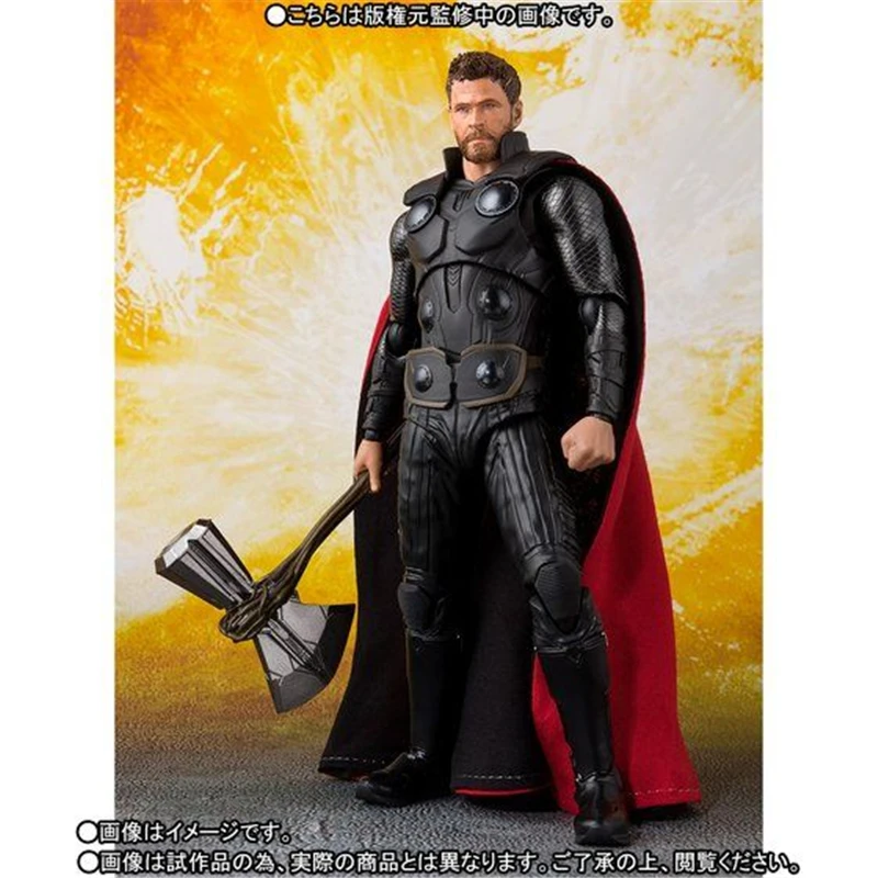 

Marvel Avengers Infinity War Thor with Stormbreaker PVC Action Figure Collectible Model Anime Superhero Kids Toys Doll 16cm