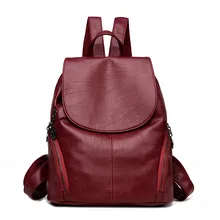Fashion Female Backpack Leather Large Bags for Women Designer Brand High Quality Backpack Vintage Backpacks for Teenage Girls цена Fashion Female Backpack Leather Large Bags for Women Designer Brand High Quality Backpack Vintage Backpacks for Teenage Girls цены онлайн