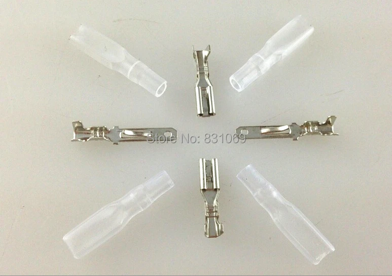 

400Set/Lot 2.8mm Crimp Terminal Female Spade Connector + Male Spade Connector+ Case Brand New