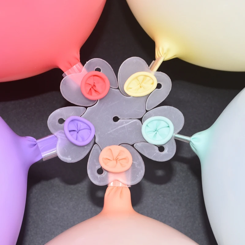 Plastic PVC Balloons Ballons Chain Balloon Arch Accessories Latex Balloons Plum Sealing Clip Birthday Party Decorations