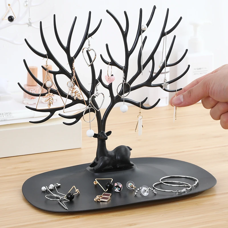 

vanzlife female wedding decoration storage earrings ring diamond painting boxs hanging collection necklace hand ear jewelry box