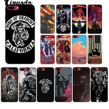 Yinuoda Американский ТВ Сыновья Анархии черный мягкий чехол для телефона для iPhone 5 5Sx 6 7 7plus 8 8Plus X XS MAX XR