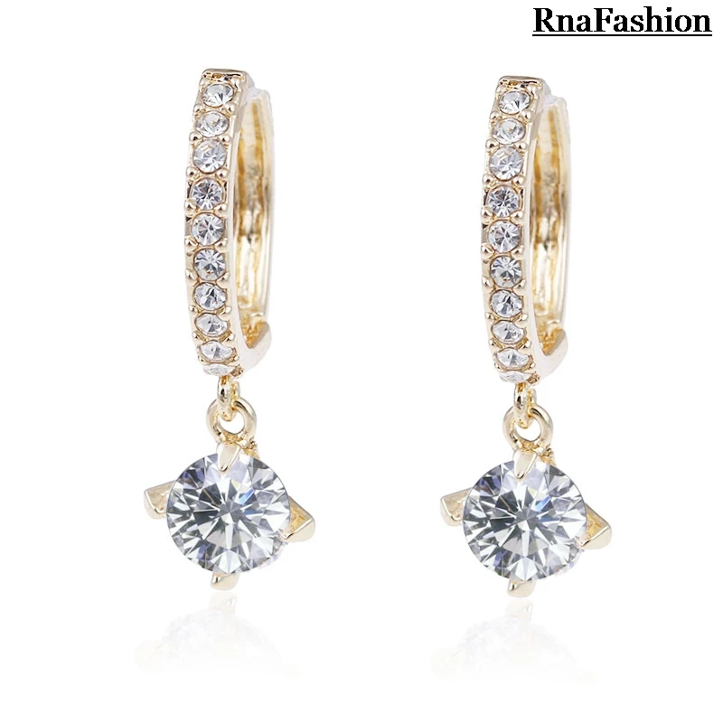 

New 2014 Wholesale Crystal Clip Earrings Fashion Austrian Cubic Zirconia Rhinestone For Women