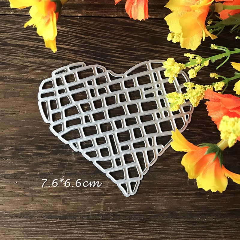 

Heart shaped Metal Cutting Dies for Scrapbooking DIY Album Embossing Folder Paper Cards Maker Template Decor Stencils Craft Die