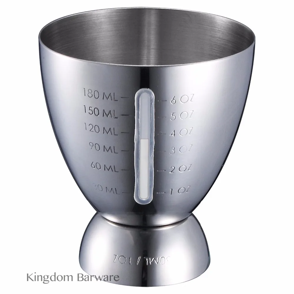 

Bar Cocktail Jigger Measured Double 1-6 oz Measuring Jiggers, Stainless Steel