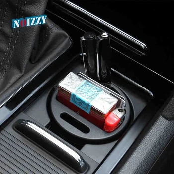 

NOIZZY Car Cigarette Coin Cards Lighter Pen Storage Cup Room Saver Black Organizer SUV Console Auto Vehicle Interior Car Styling