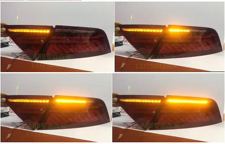 Cheap Car Styling case for Audi A7 taillight 2012-2016 taillights Audi A7 TAIL Lights LED Tail Light LED Rear Lamp Certa 4