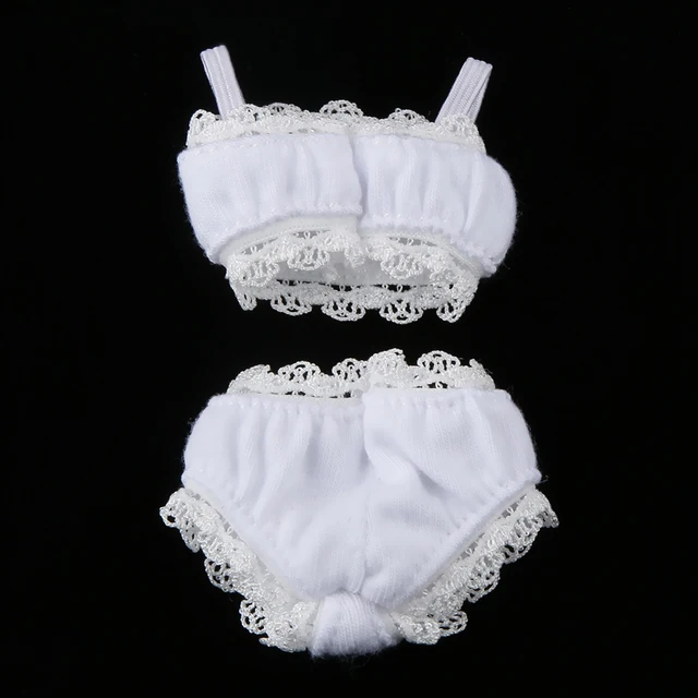 Vêtements de poupées faits à la main, sous-vêtements en dentelle, costume pour poupée Blythe 1/6 de 12 pouces 1