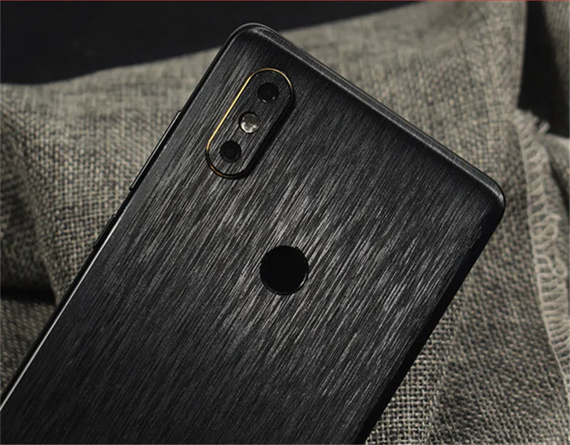 MLLSE Newest High Simulation Metal Brushed Phone Sticker Phone Back Paste Protective Film Case For Xiaomi Mix 2S Brushed Sticker (1)