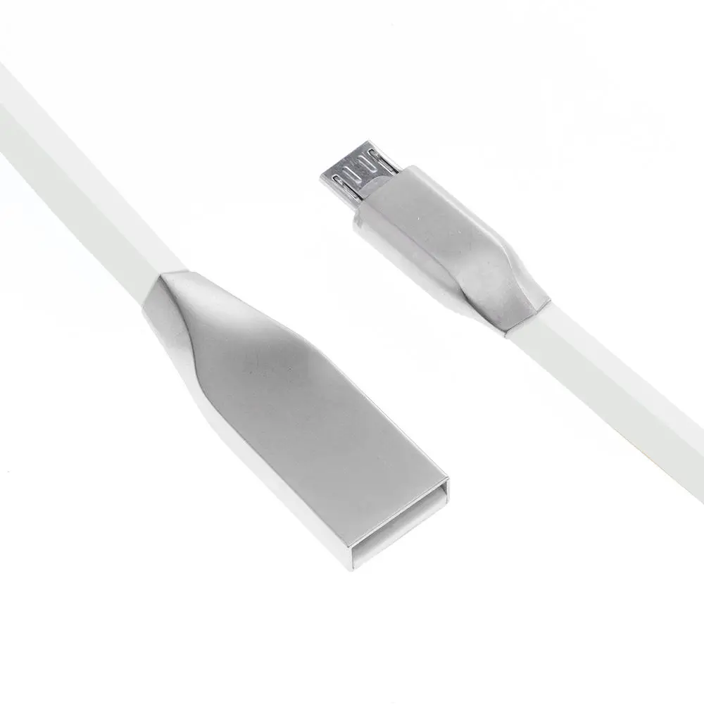 100 шт/партия прочные провода TPE Micro USB синхронизации данных Универсальный зарядный кабель из цинкового сплава аксессуар 8 Pin зарядное устройство