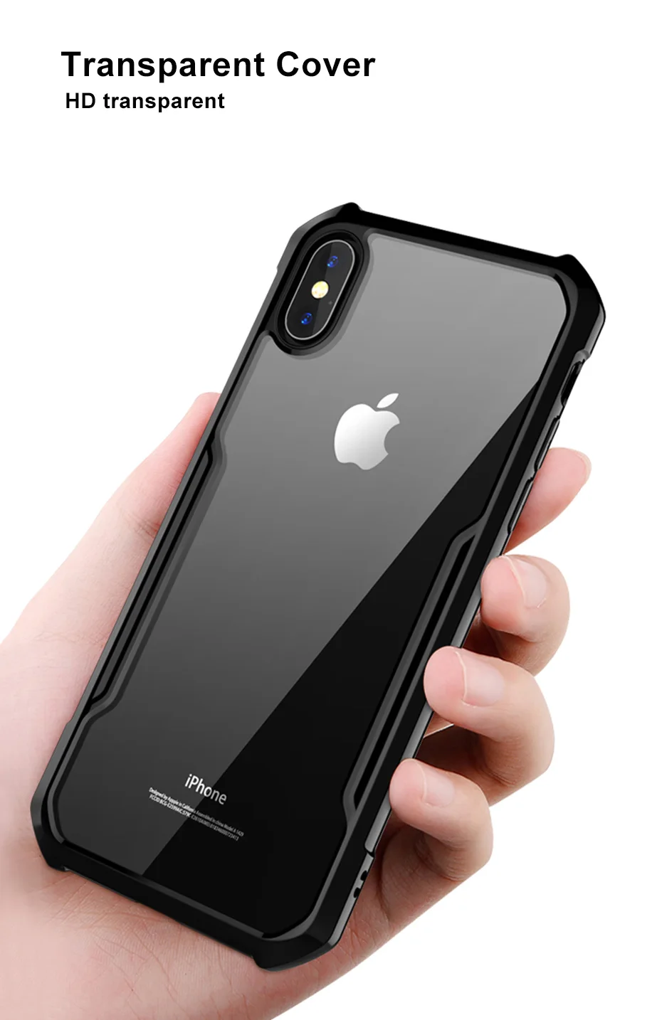 Роскошный ультра тонкий прозрачный чехол для iPhone 11 Pro X XS Xs Max XR 7 8 Plus, Силиконовый противоударный защитный чехол для телефона 360