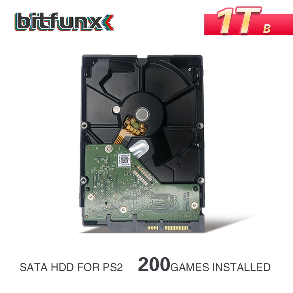 Внутренний жесткий диск BitFunx 1 ТБ 3," SATA для PS2 с установленными играми 200 б/у HDD Гарантия один год