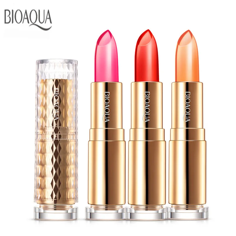 

BIOAQUA moisture charm color waterproof jelly lipstick long Lasting moisturizing lip gloss not fade lip care lips makeup beauty