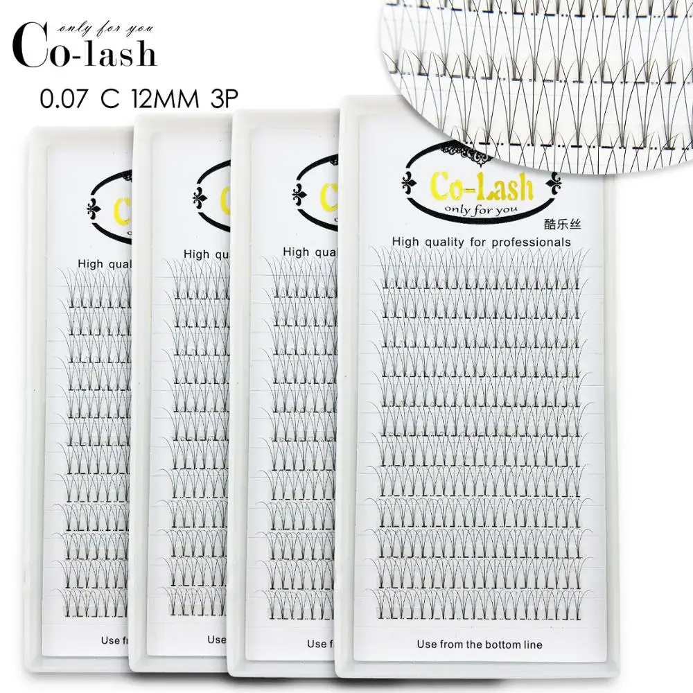 

Colash Lashes 12 Lines Premade Volume Fans 3d/4d/5d/6d Lash Russian Volume Eyelash Extensions Pre made Lash Extension Faux Mink