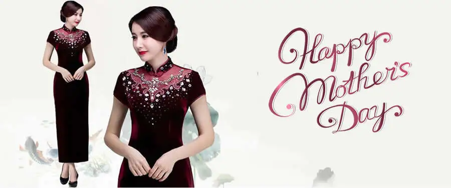 Blanc Porcelaine шелк Cheongsam Длинные платья 2018 китайское платье мама Qipao для женщин традиционные восточные Свадебные Qi Pao