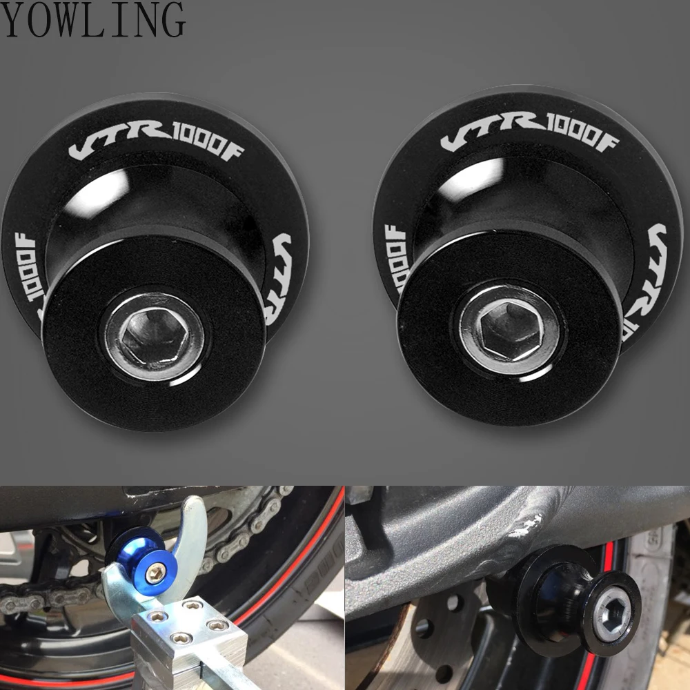 

8MM Motorcycle Accessories stands screws Swin garm Swingarm Spools slider for Honda VTR1000F VTR1000 VTR 1000F 1000 1997-2005