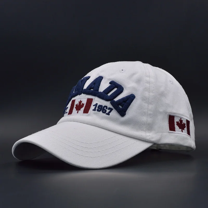 Canada Flag Snapback Adjustable Mens Baseball Cap Cotton Hat