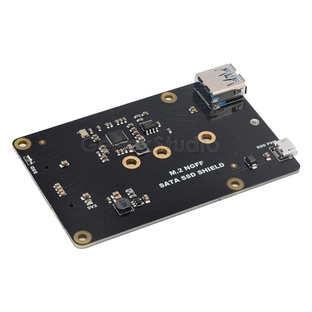  X860 M.2 NGFF SATA SSD Schild Lagerung Expansion Board mit USB 3.0 für Raspberry Pi 1 Modell B +/2 