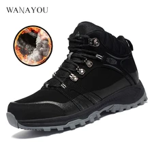 

Winter Men Hiking Shoes Fleece Anti-Slip Outdoors Sports Walking Jogging Shoes Fishing &Mountain Climbing Sneakers 39-46 3Colors