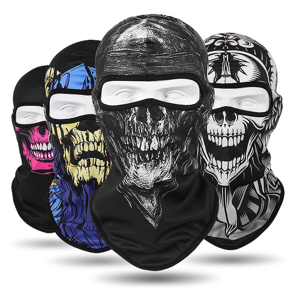 

New Balaclava Motorcycle Mask Moto Helmet Tactical Balaclava Face Shield Breathable Face Mask Motorcycle Biker Scarf Skull Mask