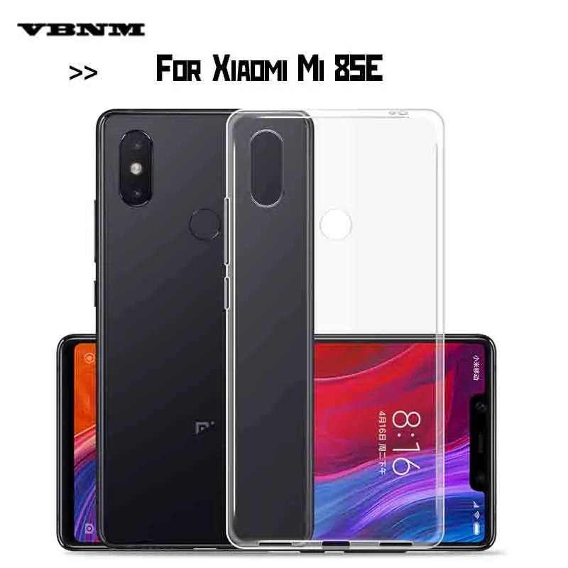 VBNM For Xiaomi Mi8 SE Case Thin Soft TPU Silicon Gel Transparent Back Cover Mi 8SE 8 |