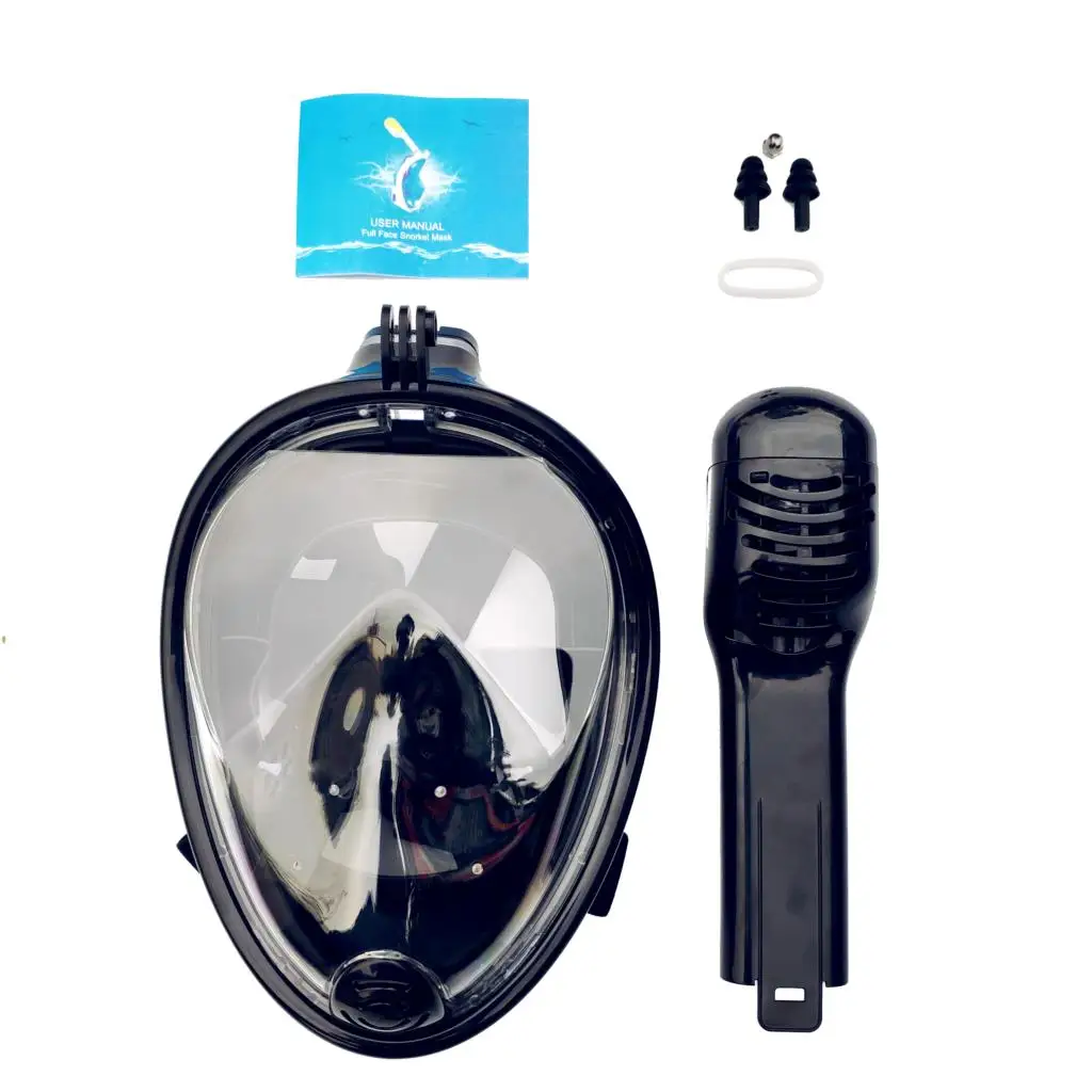 Маска для дайвинга на все лицо, 180 градусов, панорамный вид, подводные маски для подводного плавания, анти-туман, анти-утечка, плавание, подводное плавание