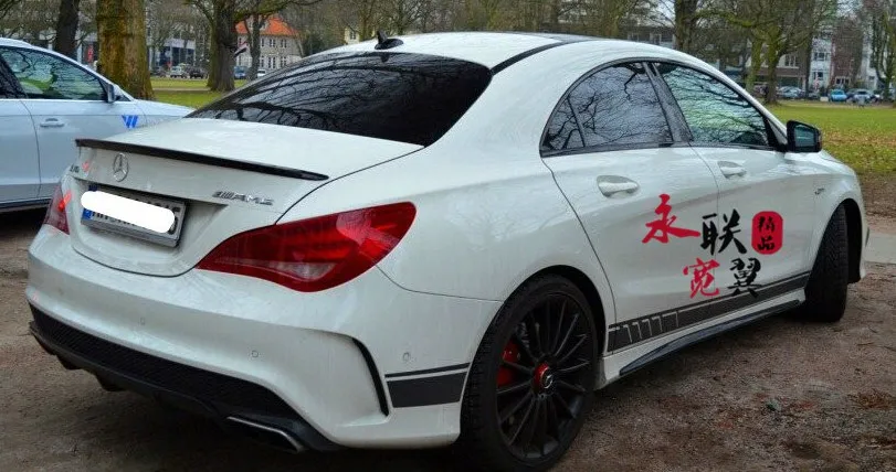 

For Benz CLA Spoiler CLA45 W117 C117 Carbon Fiber Rear Trunk Wings Spoiler cla 200 250 260 2013 2014 2015 2016 - 2018