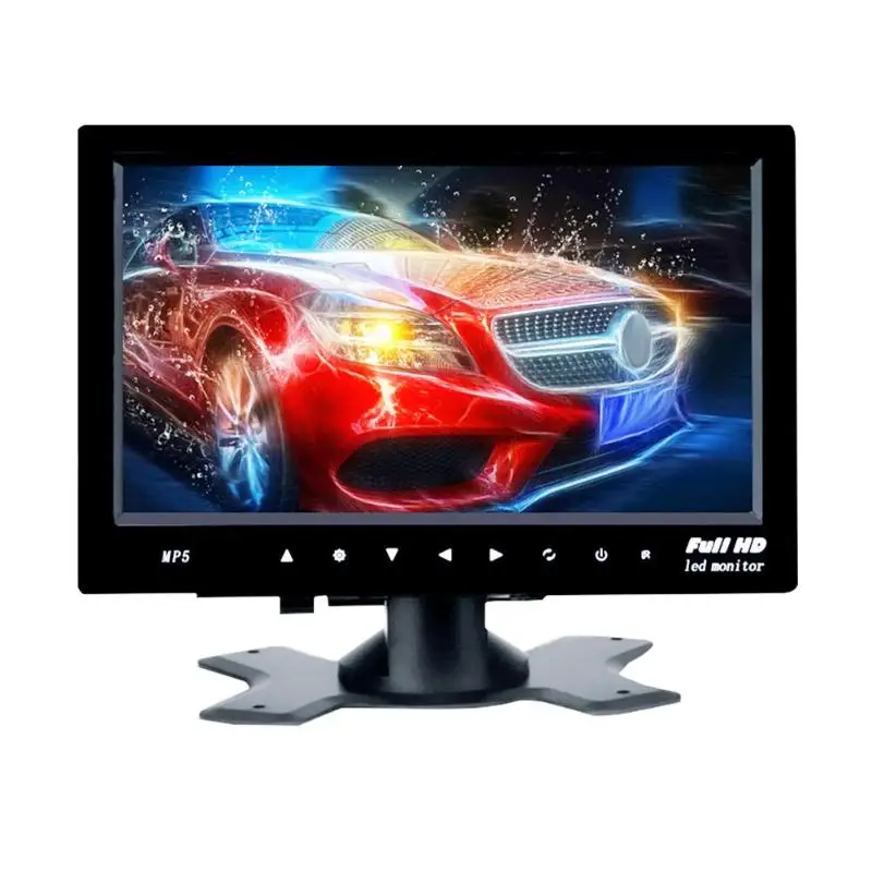 

VODOOL 2 Channel 7in Car Monitor Display Premium Universal 1080P Car MP5 Player AV Input Reverse Priority Monitor Rearview EBook