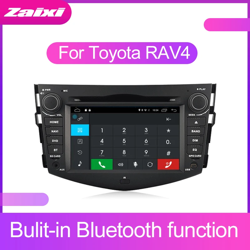Discount ZaiXi Touch screen Android car Audio for Toyota RAV4 RAV 4 2006~2012 support GPS navi Ipod BT radio mic Media Navigation system 1