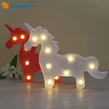 

Marquee Sign Unicorn LED Letter Lamp 3D LED Baby Night Light Romantic Dim Mood Table Lamp for Kids' Room Decorations