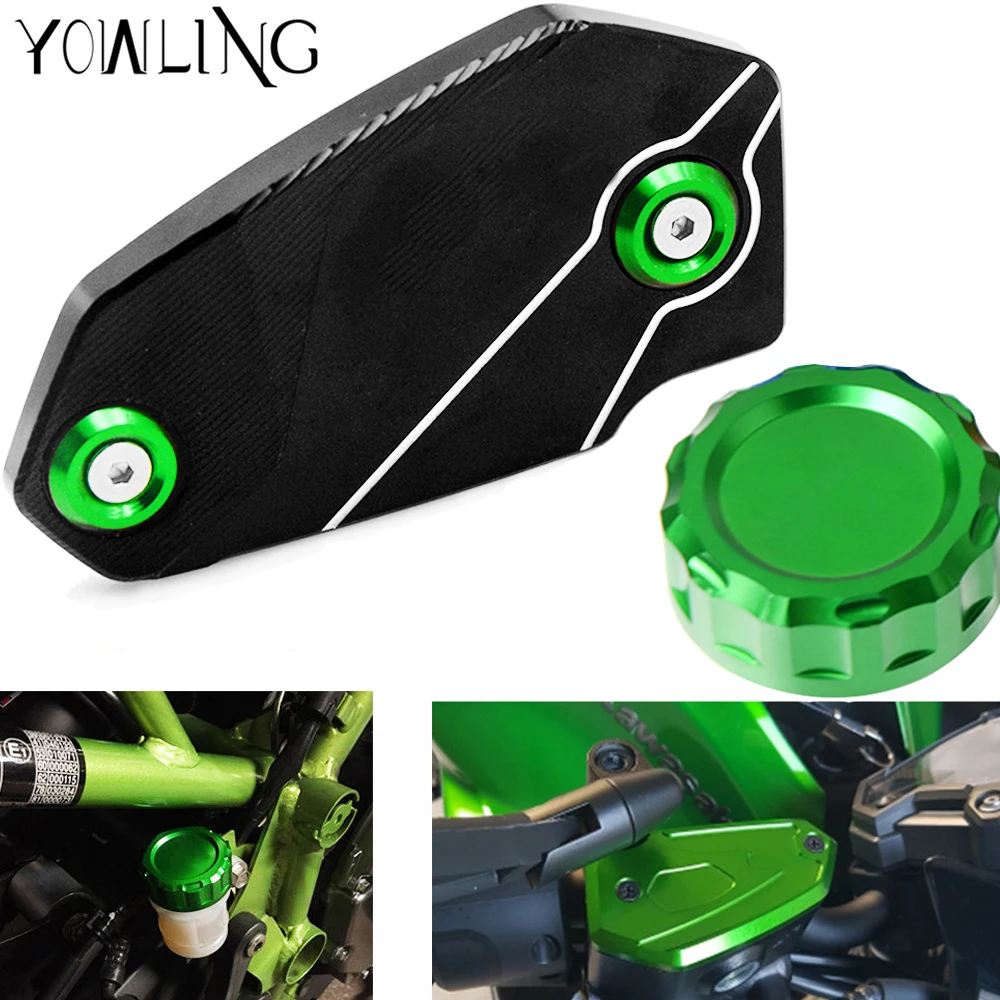 Motorcycle Rear Fuel Brake Fluid Reservoir Cover Tank Cap Front Cylinder For Kawasaki ER6N ER-6N ER6F 2006 -2018 | Автомобили и
