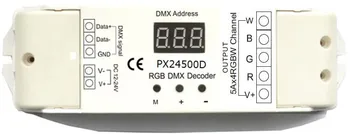 

PX24500D;4CH DMX-PWM decoder;DC12-24V input;5A*4CH output