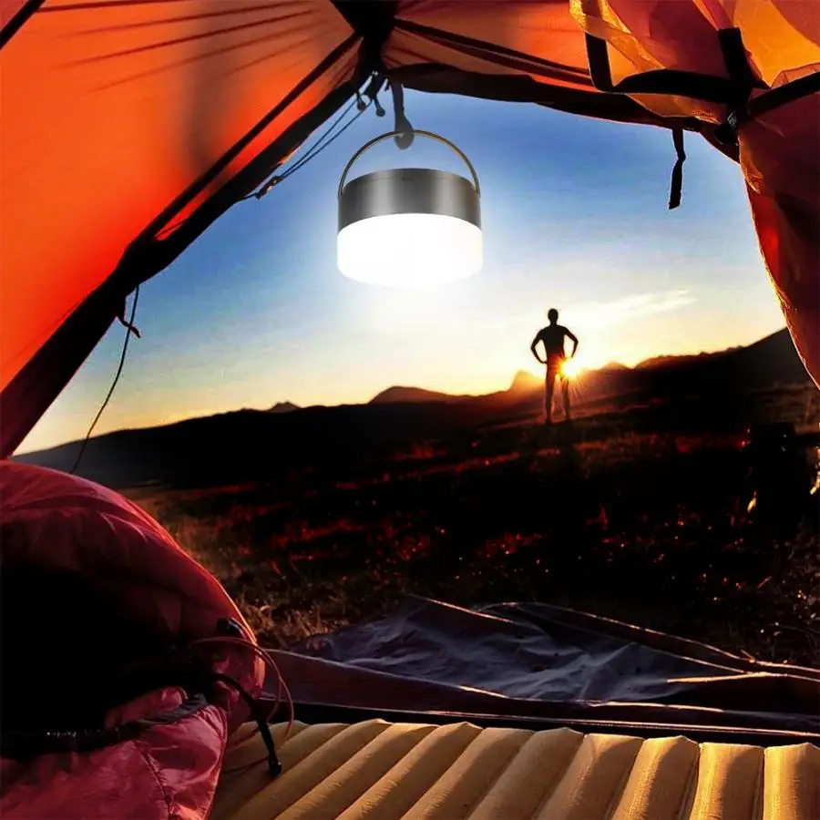 

Outdoor Portable Bright LED Camping Light Waterproof Dimmable Emergency Lamp with Hook