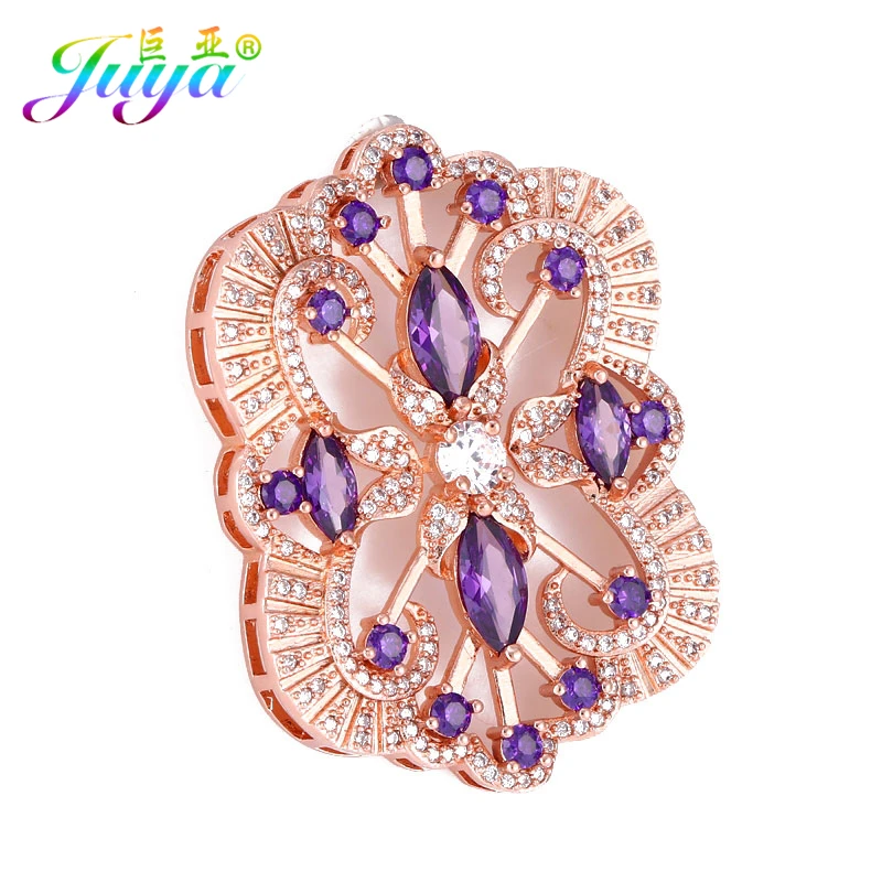 Компоненты ювелирных изделий Juya Beadwork плавающий Соединитель с цветочным узором
