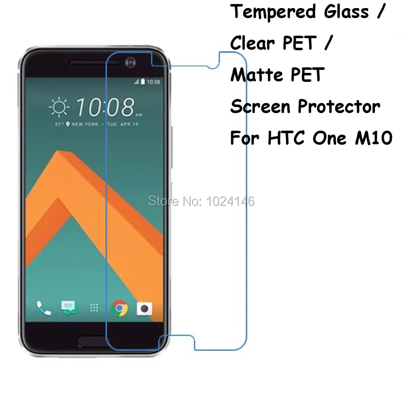 

Tempered Glass / Clear PET / Matte PET -- Screen Protector Protective Film Protection Guard For HTC One M10 M 10 5.2 Inch
