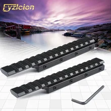 

2pcs Scope Mount 11mm to 20mm/21mm Dovetail Rail Weaver Picatinny Rail Adapter Extensible Hunting Scope Laser base 155MM caza