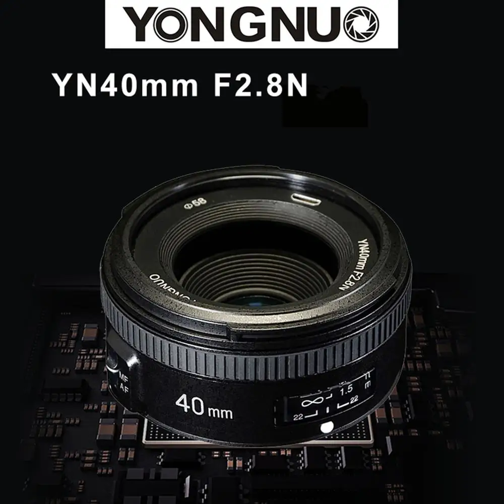 YONGNUO YN EF 40 мм F/2. 8 автоматический и ручной фокус стандартный объектив для NiKON