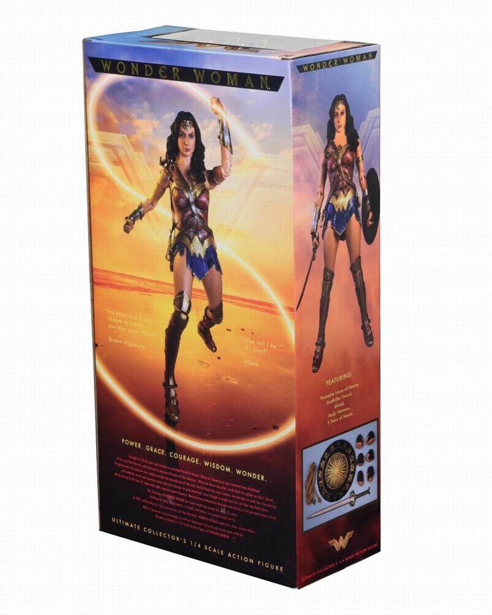 Коллекционная 1/4 масштаб Wonder Woman ПВХ 18 дюймов фигурка кукла, подарок для девочки