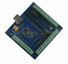 Бесплатная доставка 100 КГц ЧПУ mach3 USB 4 Оси Шагового Двигателя Плате Контроллера USBCNC Гладкой Шагового Движения Контроллера карты 24 В