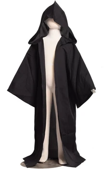 

free shipping Children Star Wars Jedi Robe Boys cloak Outfit black 115 125 135 145