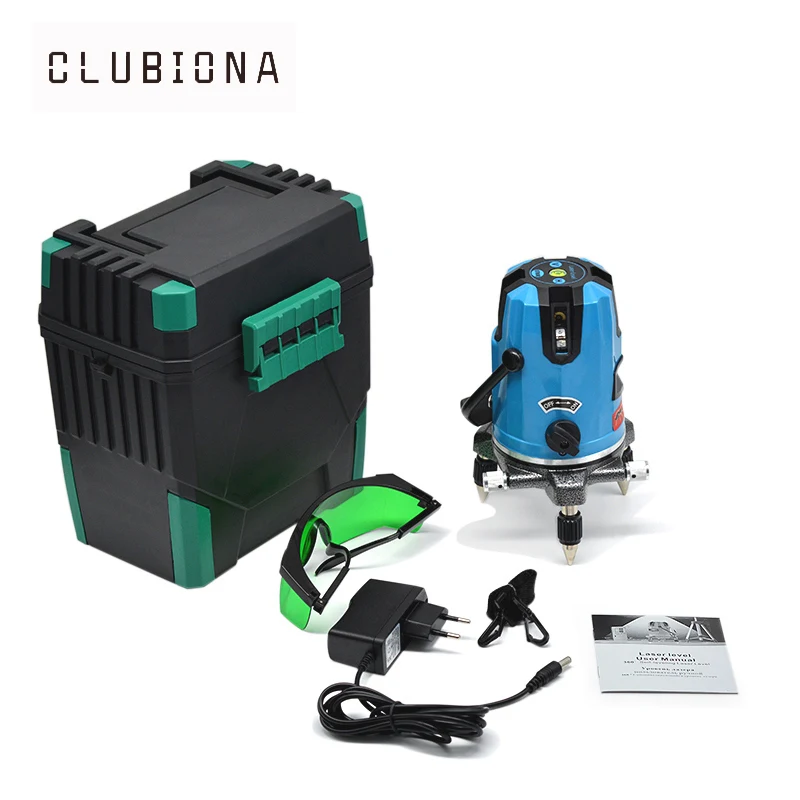 EU plug 5 green beam lines tilt slash functional 360 degrees rotary ourdoor and receiver available self leveling laser level EU plug 5 green beam lines tilt slash functional 360 degrees rotary ourdoor and receiver available self leveling laser level