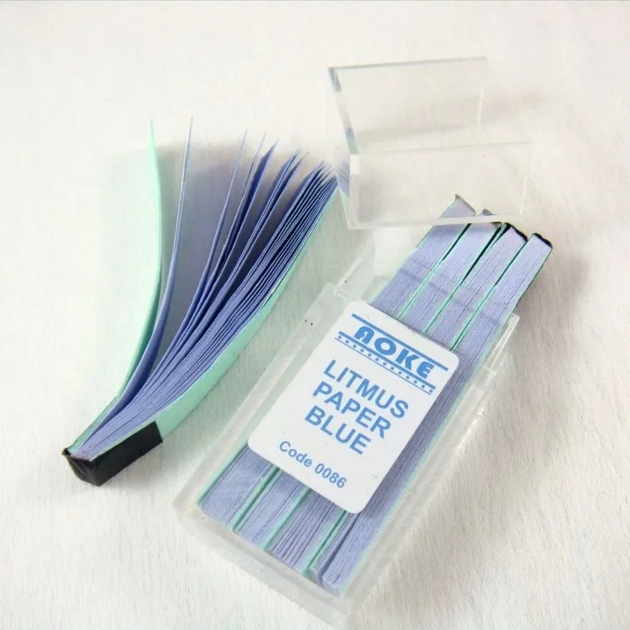 Лакмусовой синий Тесты бумага синяя лакмусовая бумажка Пособия по физике инструмент