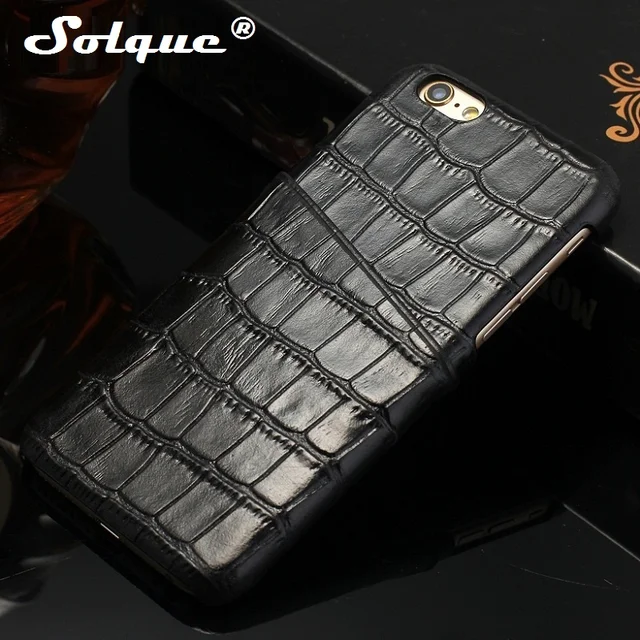 Best Offers Solque Genuine Leather Slim Case For iPhone 8 Plus Cell Phone Real Leather Card Holder Hard Cover Luxury 3D Crocodile Design Best Offers Solque Genuine Leather Slim Case For iPhone 8 Plus Cell Phone Real Leather Card Holder Hard Cover Luxury 3D Crocodile Design