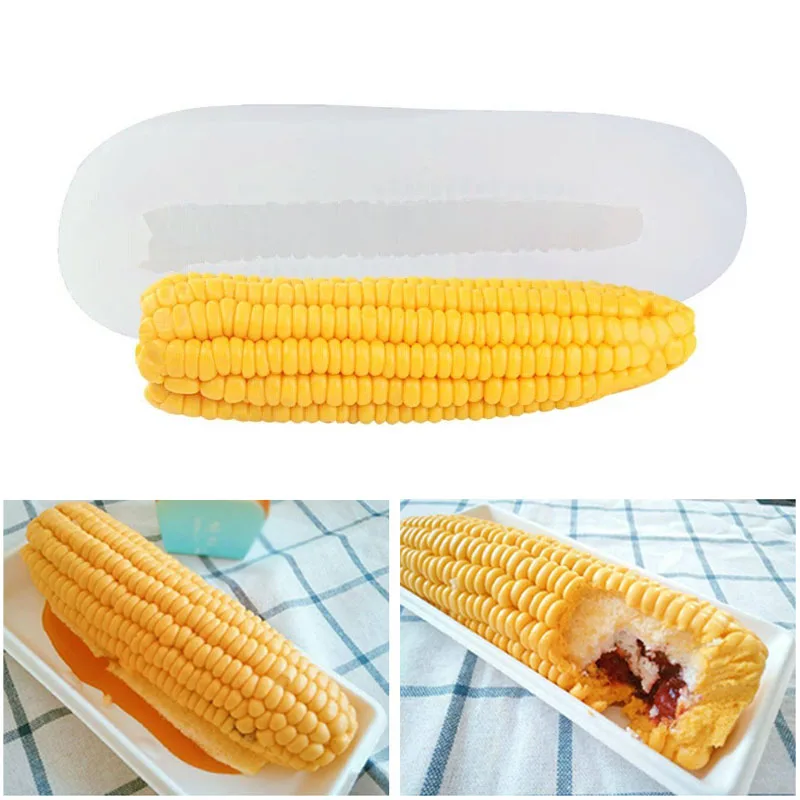 Corn Shape Mousse Silicone Mold Handmade Soap Molds DIY Fondant Cake
