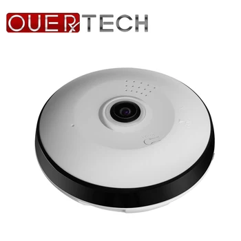 

OUERTECH Full view 360 Degree Two way audio WIFI Panoramic 960P Fisheye Wireless Smart IP vr Camera support 64g app v380