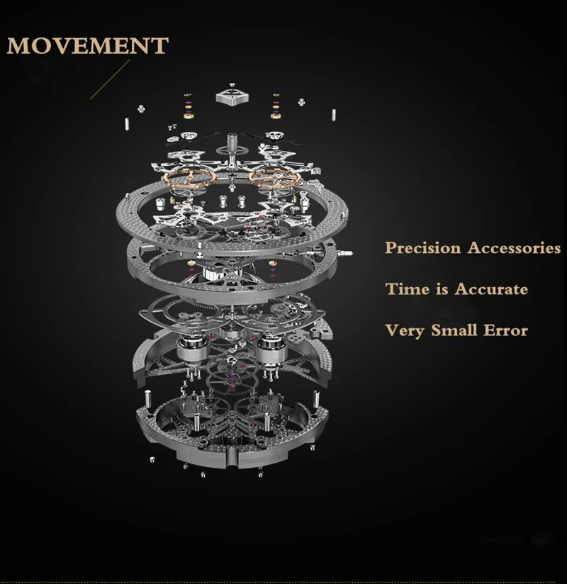 TEVISE Watch Men Moon Phase Mechanical Watches Luminous Automatic Watch Waterproof Steel Fashion Business Wristwatches Male (8)