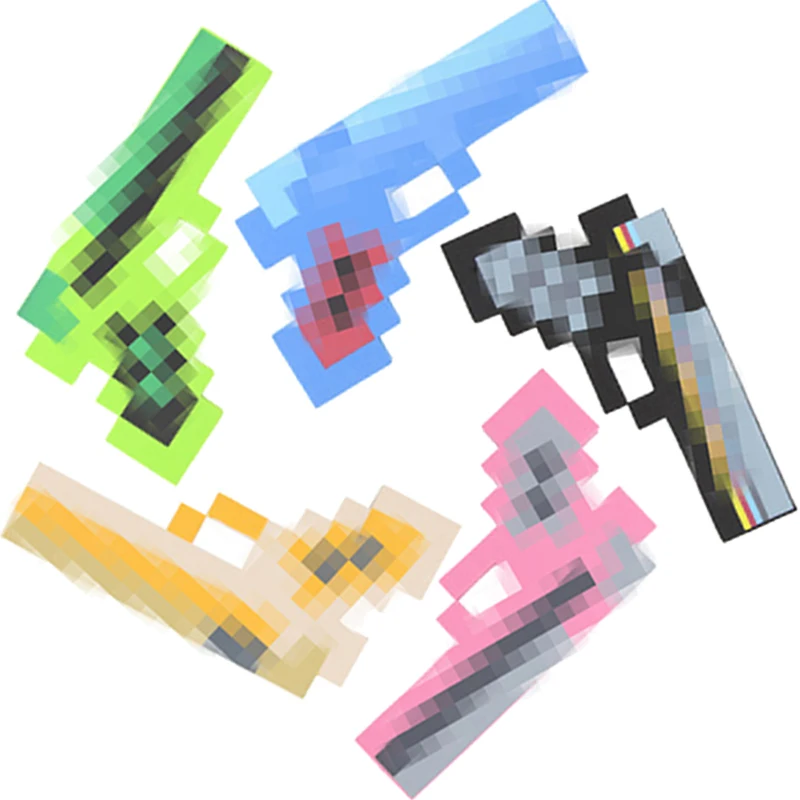 

Minecrafted Outdoor Toys Minecrafted Gun Foam Diamond EVA Model Weapon Toys For Children Gifts Action Figures Minecrafted Game