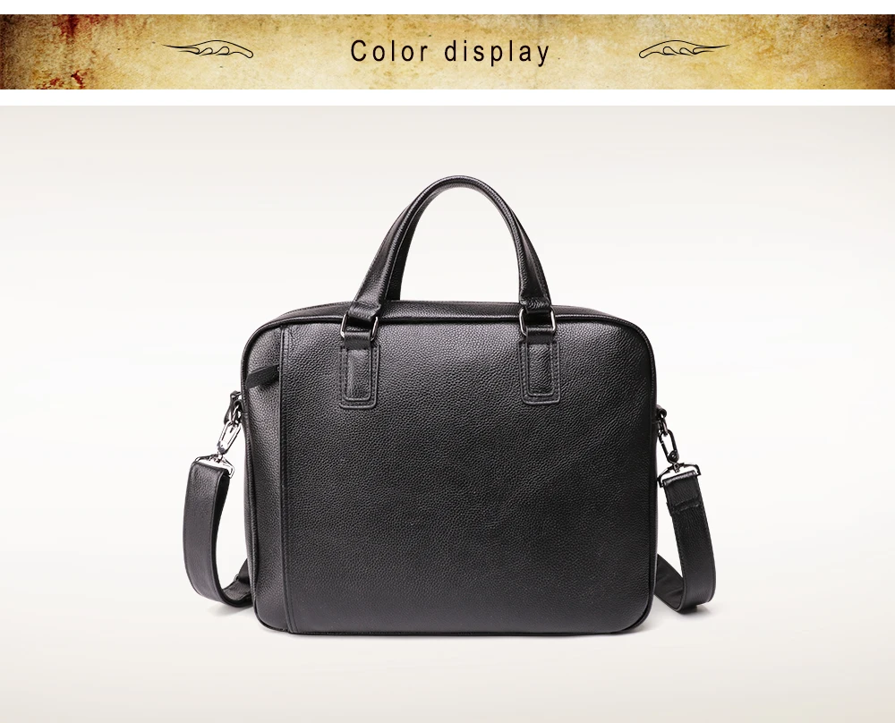 Новое поступление 2019 горячие портфели из натуральной кожи 15 "ноутбук сумка мужская бизнес сумка через плечо/сумки на плечо для мужчин